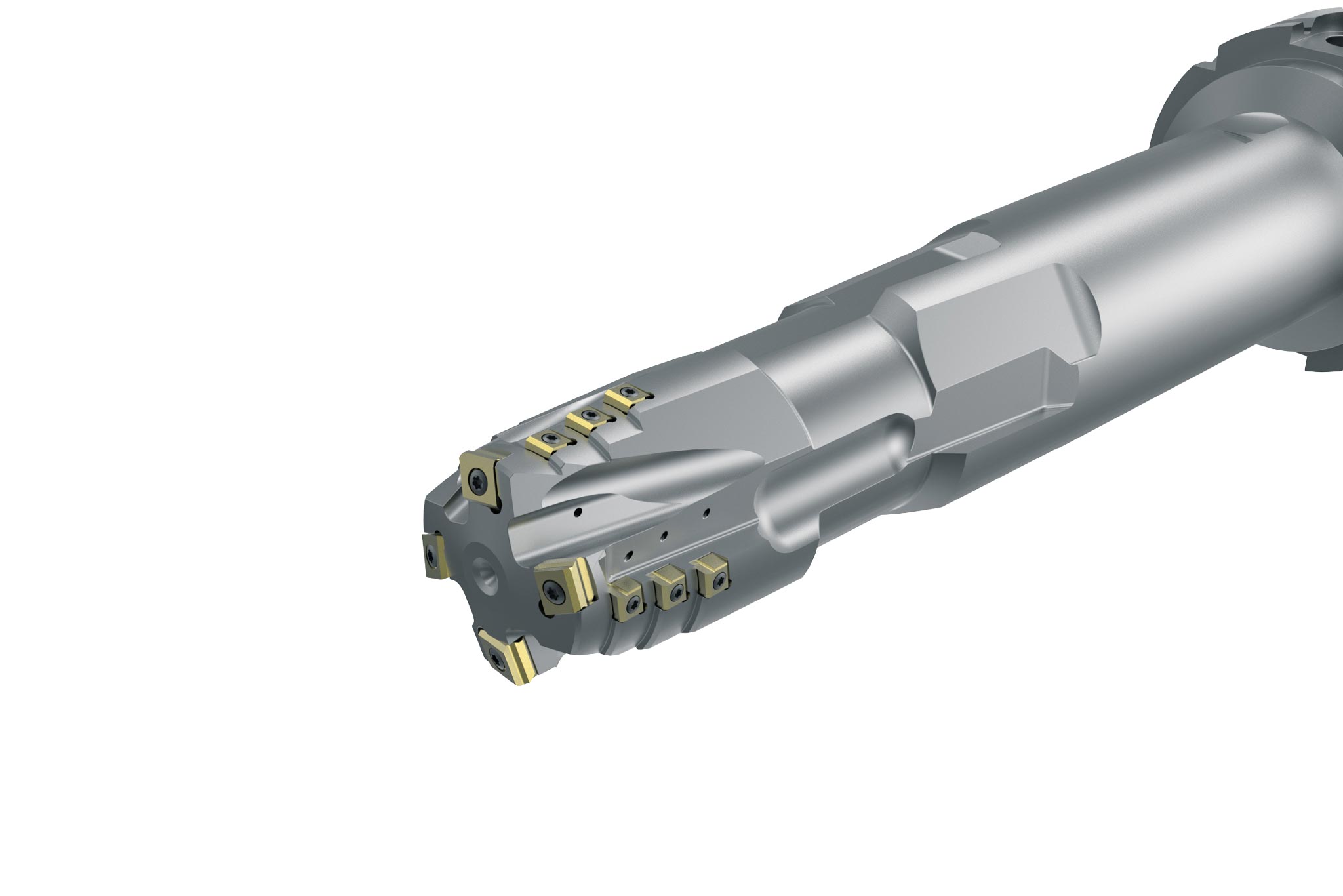 A tangential roughing tool with indexable inserts from MAPAL.