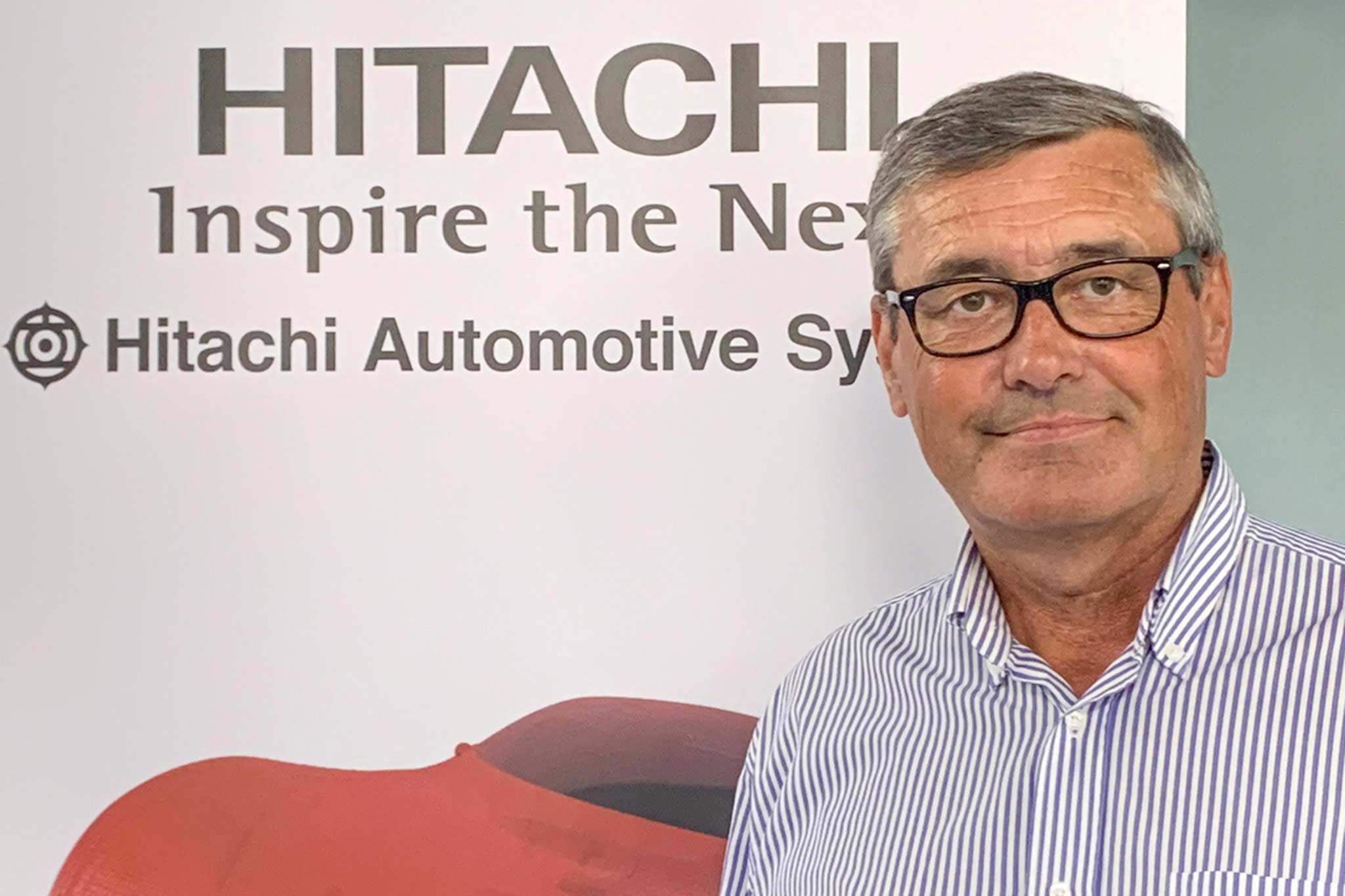 The image is of Hubert Klehenz, Global Purchasing Manager for Brake Systems at Hitachi Automotive Systems Group.